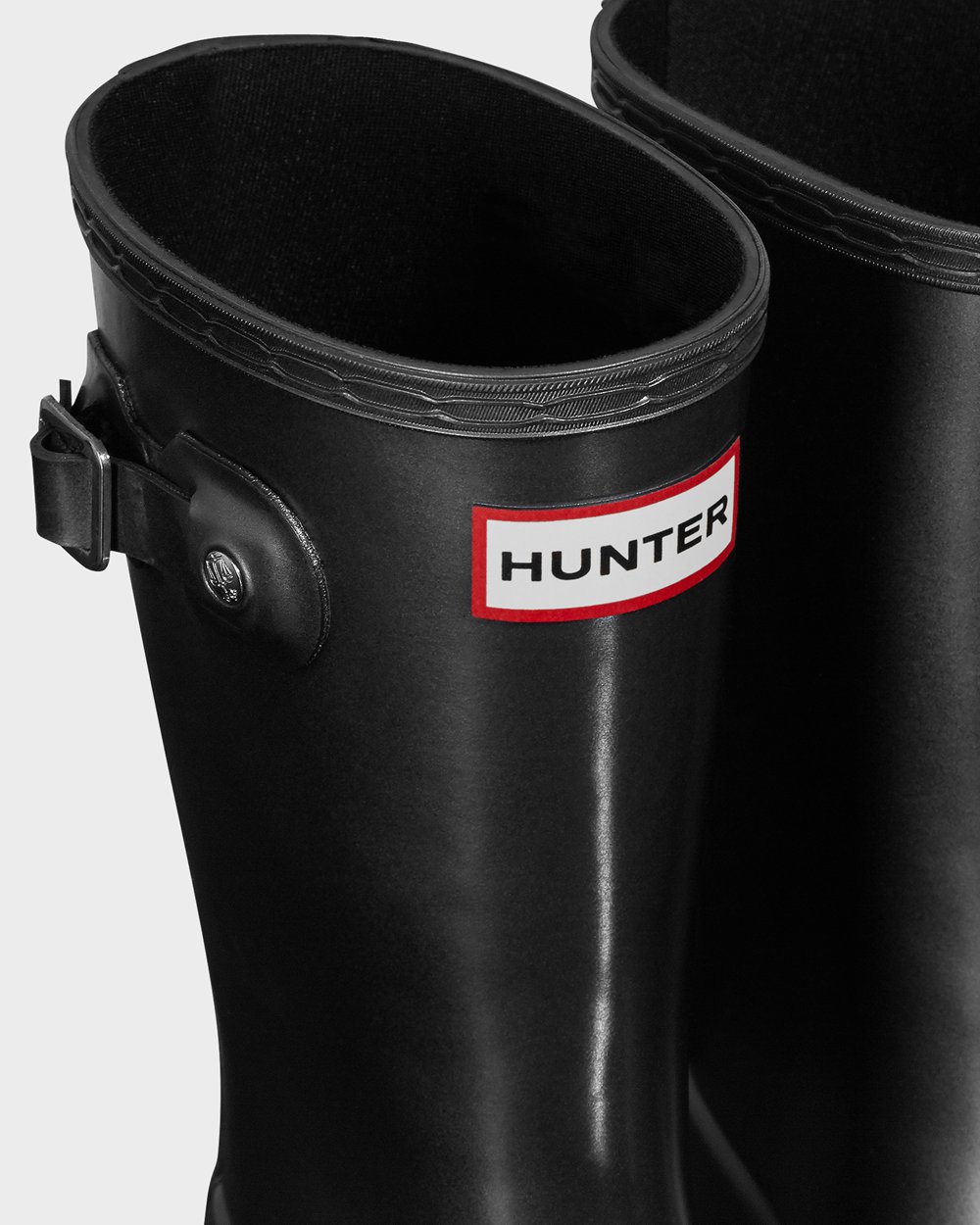 Botas De Agua Hunter Niños Original Big Pearlized - Negras - Argentina 7469VQTRF